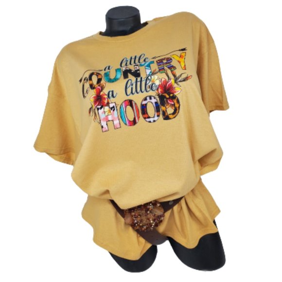 A Little Country A Little Hood Loose Fit Tee.New!!! - Picture 3 of 5